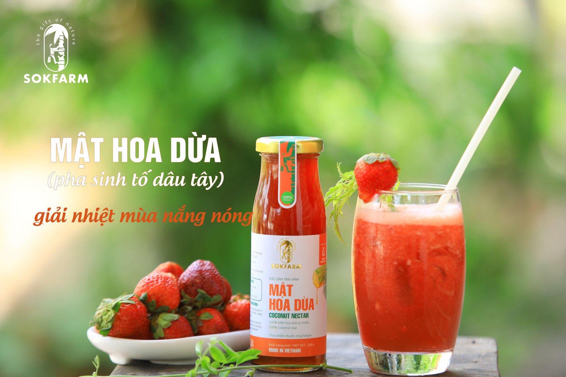 Mật hoa dừa Sokfarm - Vị ngon ngọt, An toàn cho trẻ nhỏ, bổ sung nhiều năng lượng