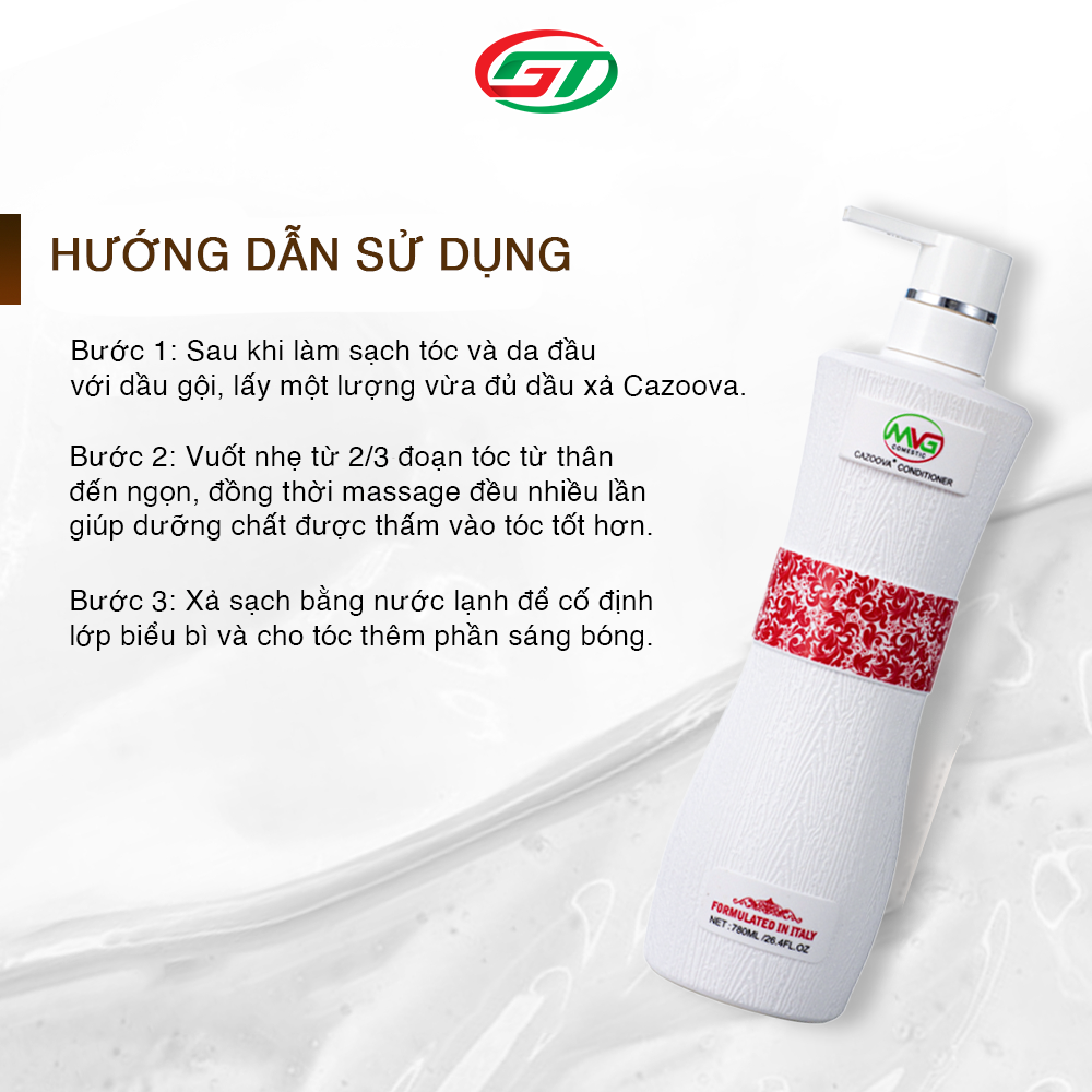 Dầu Gội Cặp Cazoova hỗ trợ làm sạch sâu, dưỡng tóc mềm mượt, phục hồi tóc hư tổn 500ml &amp; 780ml