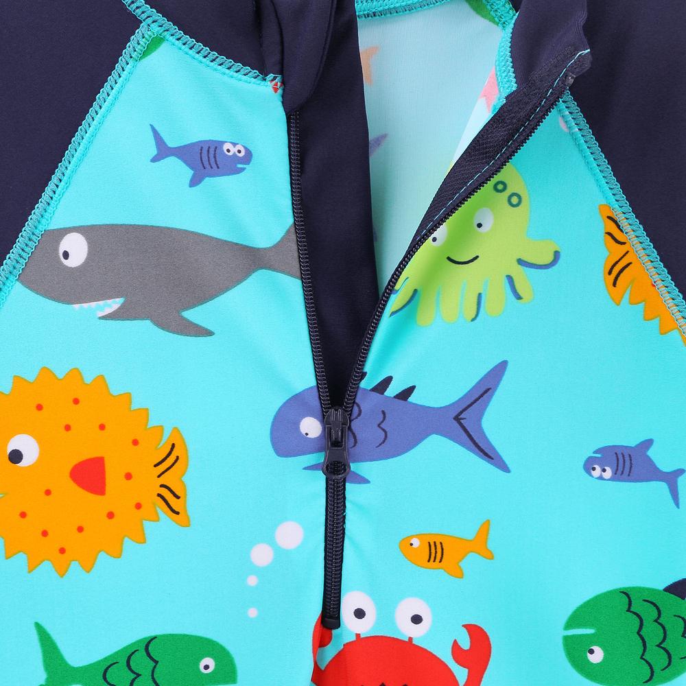 Baohulu Hoạt Hình Đáng Yêu Cho Bé Bơi Chống Nắng Dài Tay Đồ Bơi Trẻ Em Cho Bé Trai Bé Gái Tập Đi Cho Bé Gái Áo Bơi Đi Biển Trẻ Em