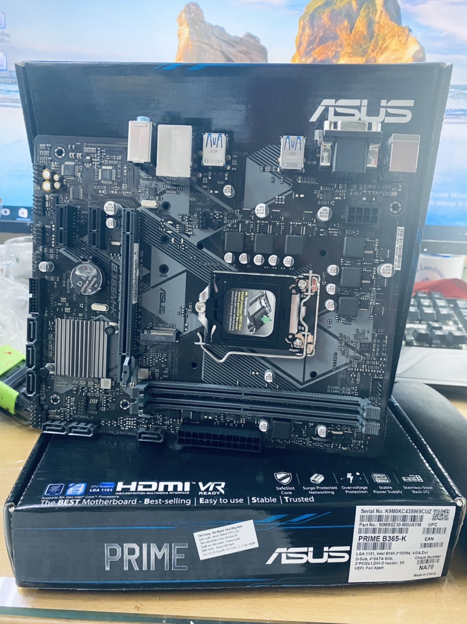 Bo Mạch Chủ ASUS PRIME B365M-K- HÀNG CHÍNH HÃNG