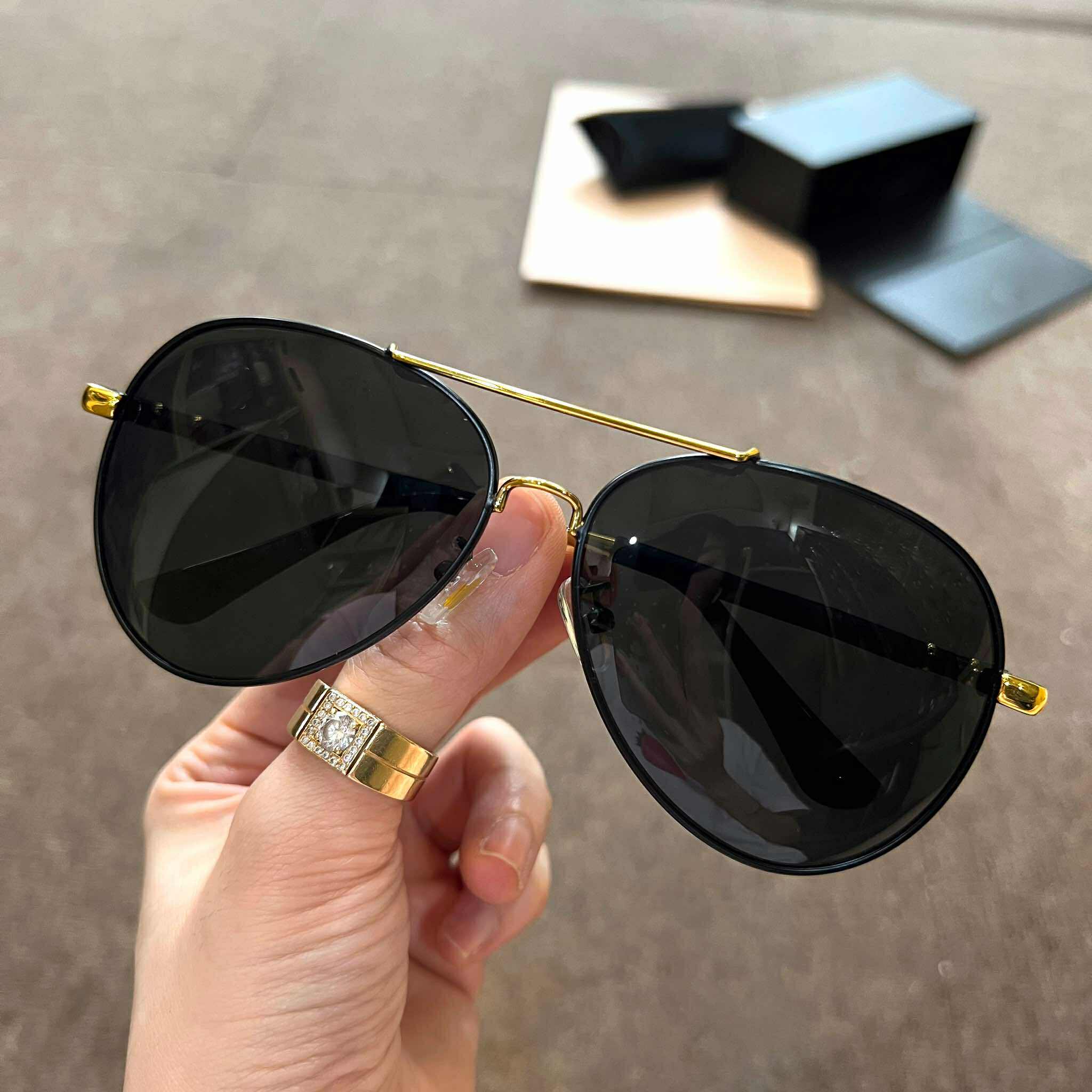 Kính râm nam chống nắng thời trang sành điệu phong cách phi công