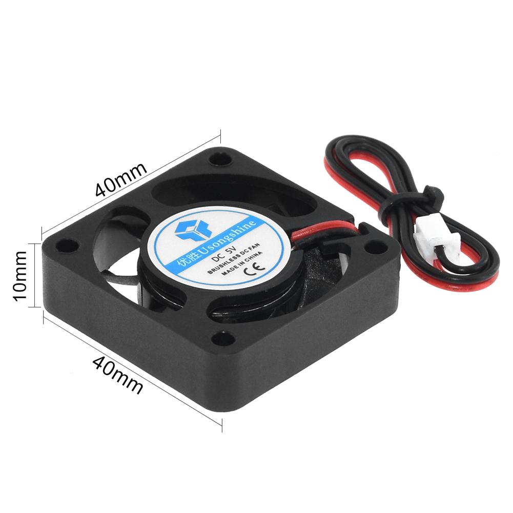 DC 5V/12V/24V Máy Tính CPU Mini Quạt Làm Mát 40MM 40X40X10Mm/40X40X20Mm Nhỏ Hút Cho Ender 3 CR10 3D Máy In