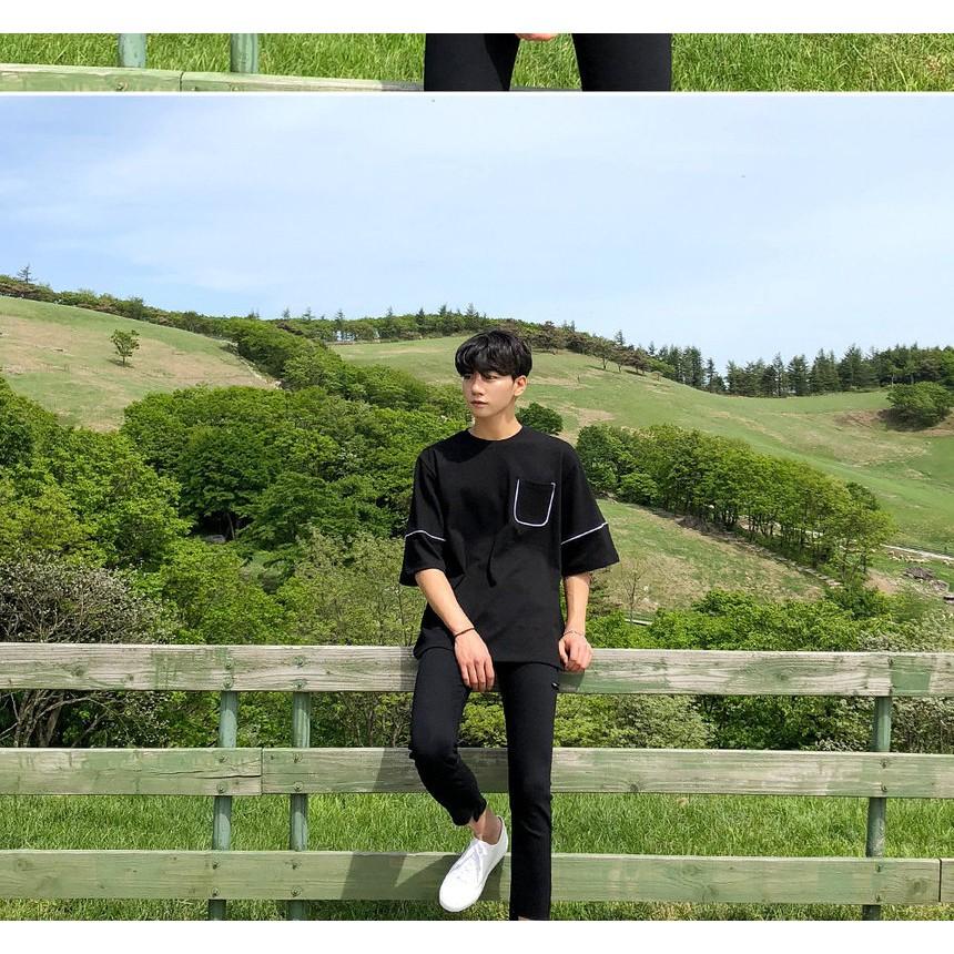Áo THUN NAM TAY LỠ STEE THE LINE Trùm Unisex