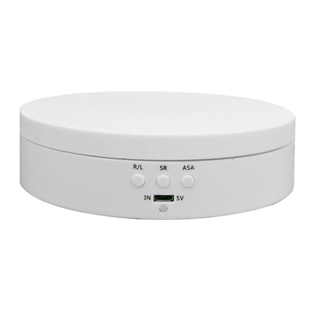 360° Rotating Display Stand Base Rotary Turntable Mirrored Top - Rotating Degree and 3 Speed Adjustable - 3kg Load Bearing