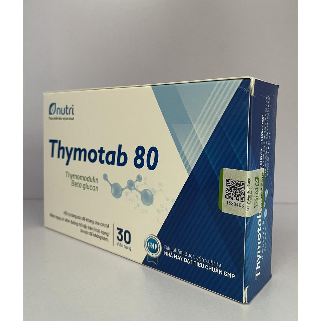 Thymotab 80 - Hỗ trợ sức đề kháng cho cơ thể, giảm nguy cơ viêm đường hô hấp trên –
