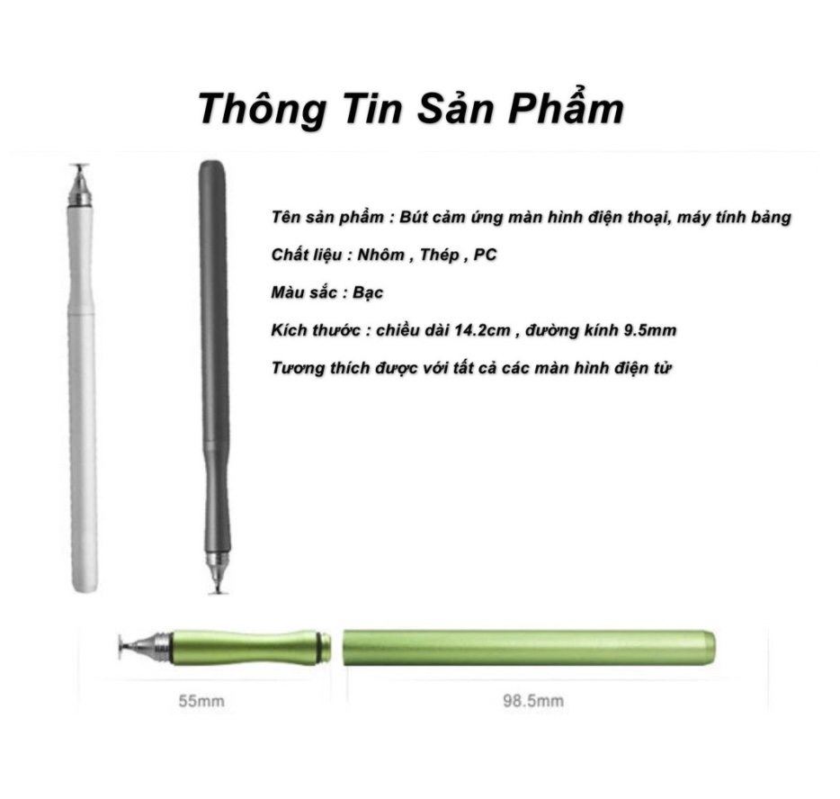 Bút cảm ứng màn hình điện thoại, máy tính bảng D4-T56-2021