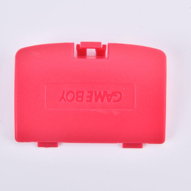 1 Cái Nắp Pin Nhựa Thay Thế 10 Màu Pin Thay Thế Cửa Cho Máy Nintendo Gameboy Màu Hệ Thống GBC Màu: Đỏ Hồng