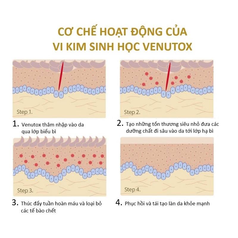 Siêu vi kim sinh học trẻ hoá da Venutox 10ml