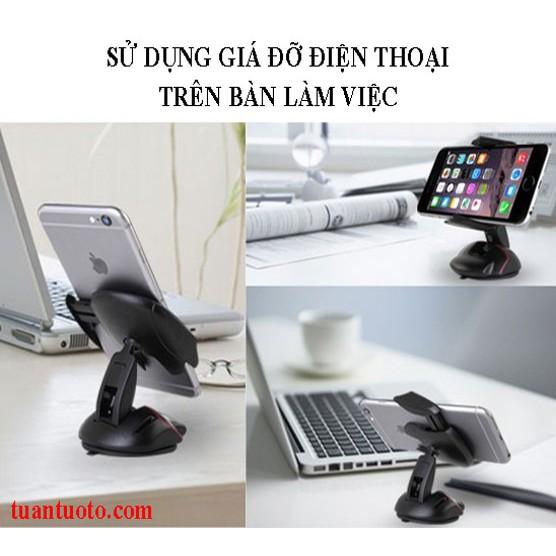 Giá đỡ điện thoại ô tô thu gọn dạng chuột máy tính