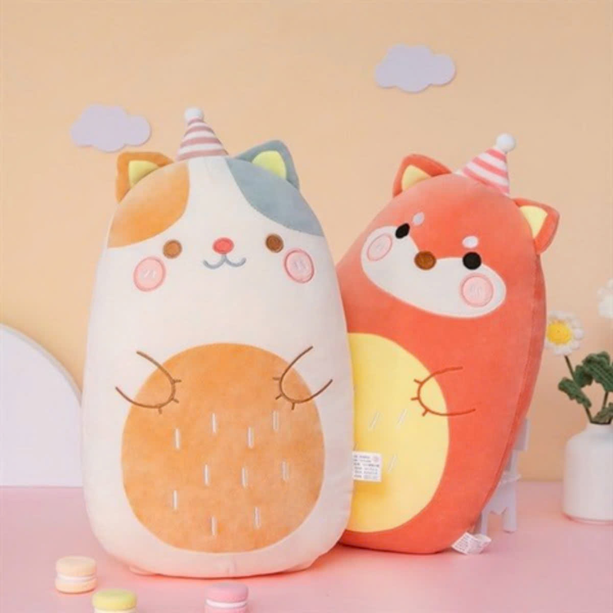 Đồ chơi thú bông hình mèo đội nón 45cm VALUE TOYS M1-25