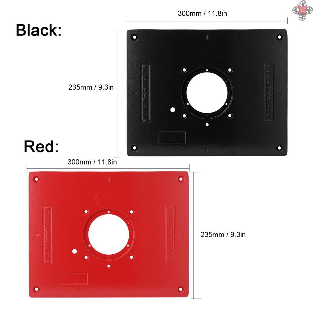 Multifunctional Aluminum Alloy Router Table Insert Plate Trimmer Engraving Machine Tool Woodworking Benches Woodworking Tools