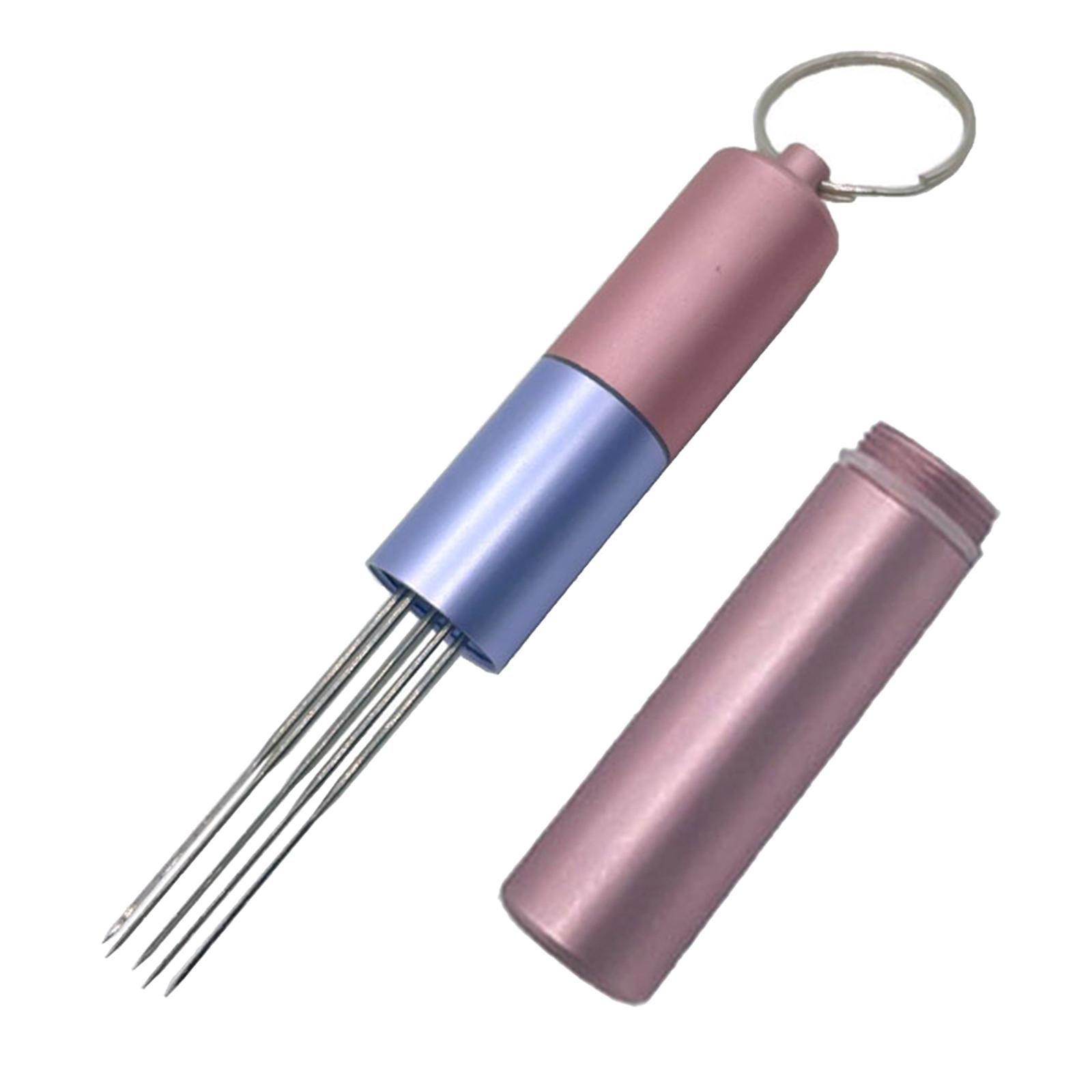 Felting Needle Handle w/ 6 Needles Mixed Sizes Wool Felt Tool Set Supplies
