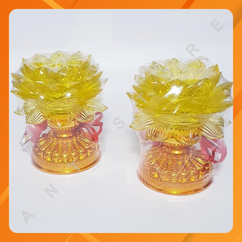 ĐÈN THỜ SEN ĐỔI MÀU -039