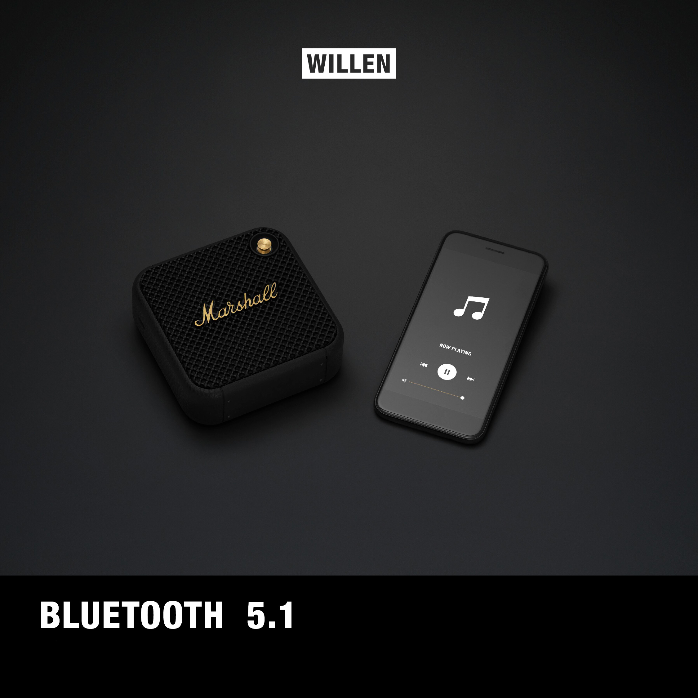 Loa Bluetooth Marshall Willen Portable - Hàng chính hãng