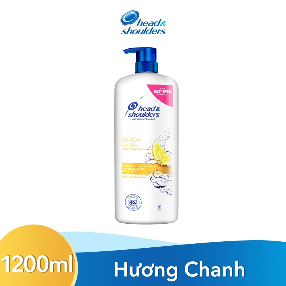 Dầu Gội Head &amp; Shoulders Hương Chanh (1200ml) - Mát lạnh sạch gàu