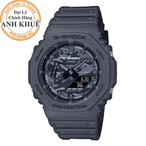 Đồng hồ nam G-Shock Casio Anh Khuê bảo hành 5 năm GA-2100 GA-2100CA-8ADR