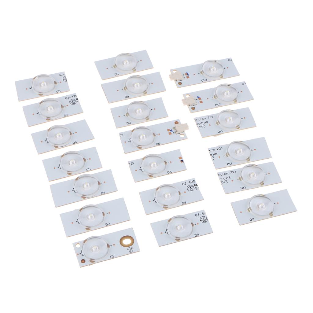 Chiếu Hậu Tivi Thay Thế SMD Hạt Đèn 6V Cho 32-65in Tivi, Gói 20