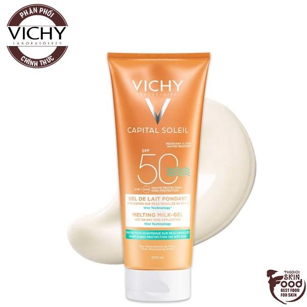 Kem Chống Nắng Toàn Thân Dạng Gel Sữa Vichy Capital Soleil Melting Milk-Gel SPF 50 PA+++ 200ml