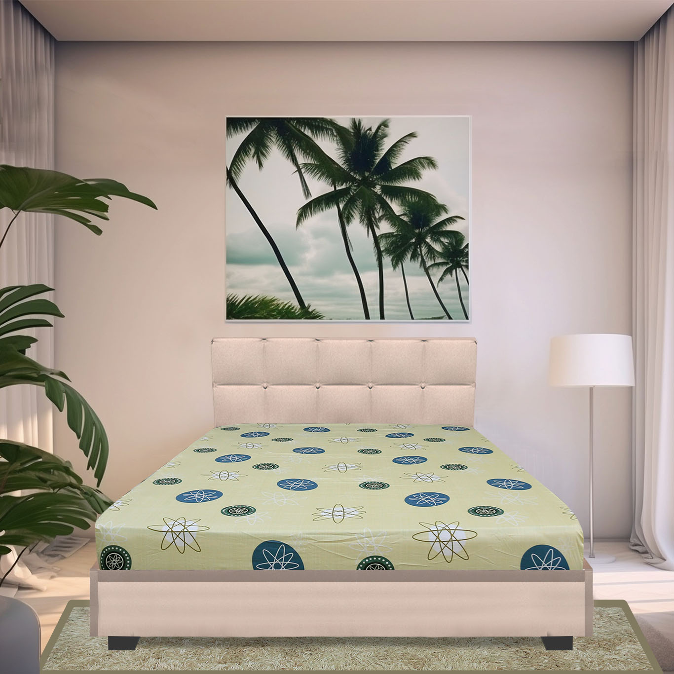 Drap Lẻ Cotton Hoa Thắng Lợi Mẫu 40 - Chính Hãng - 180 X 200Cm