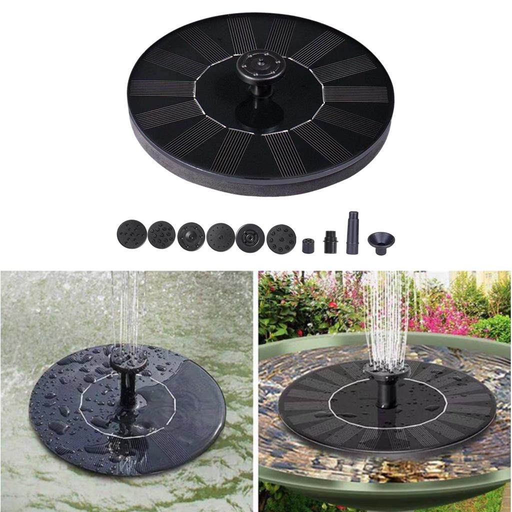 Solar Water Fountain Pump Bird Bath Floating for Garden Pond Pool Outdoor
