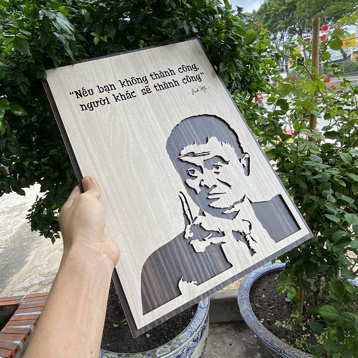 ️️Tranh treo tường tạo động lực câu nói hay của Jack Ma TBIG042 "nếu bạn không thành công, người khác sẽ thành công"