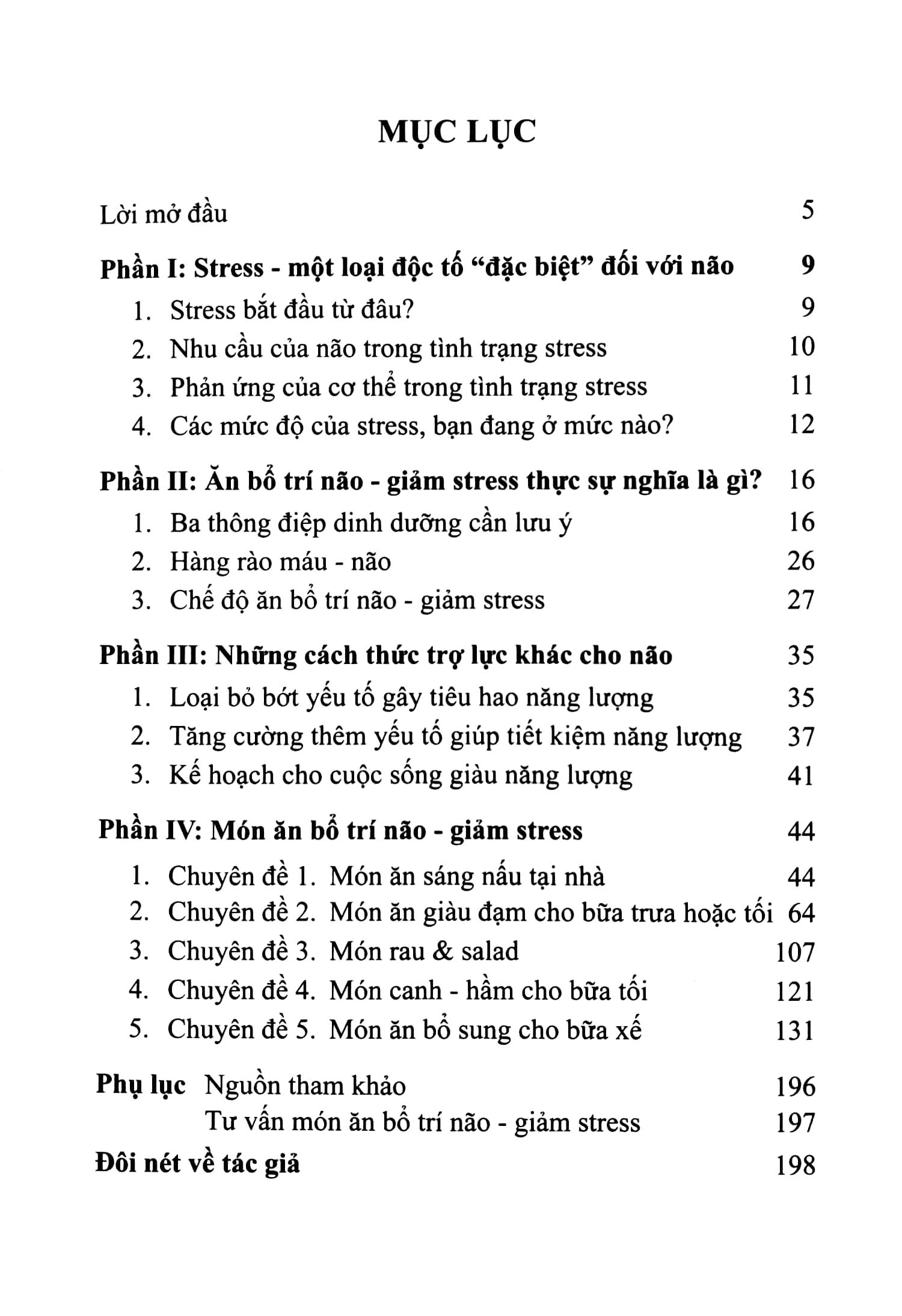 Chế Độ Ăn Bổ Trí Não Giảm Stress