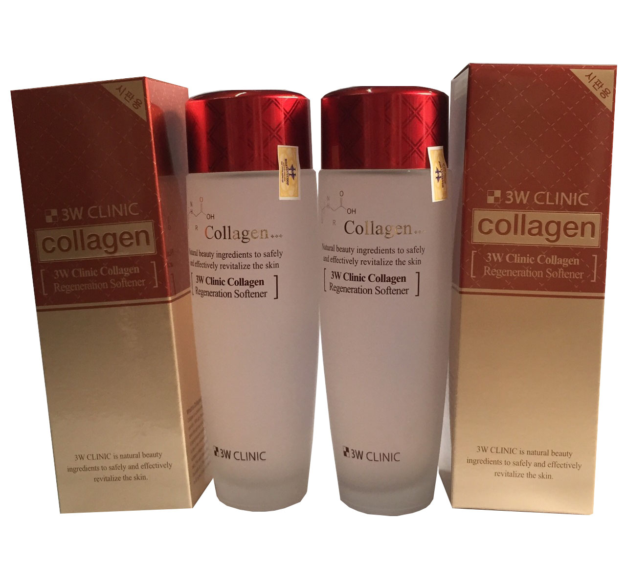 Combo Nước Hoa Hồng 3W Clinic Collagen Regeneration Softener 150 ml(đỏ)