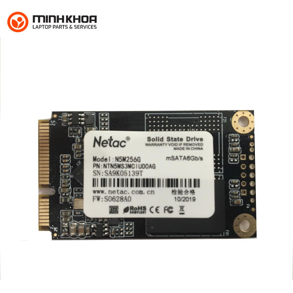 Ổ Cứng Laptop SSD Netac mSATA 256GB Hàng chính hãng