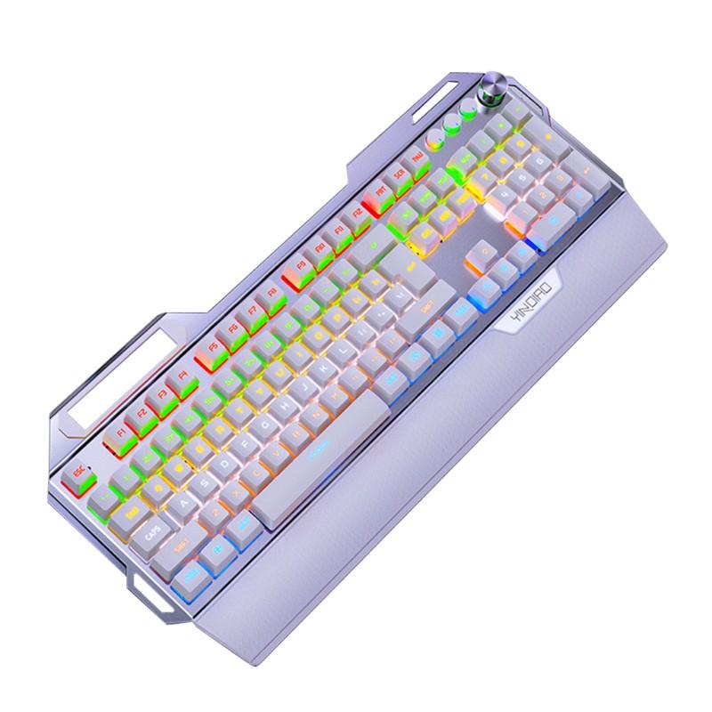 Bàn Phím Chơi Game 104keys Usb 7 Màu Chất Liệu Hợp Kim Nhôm
