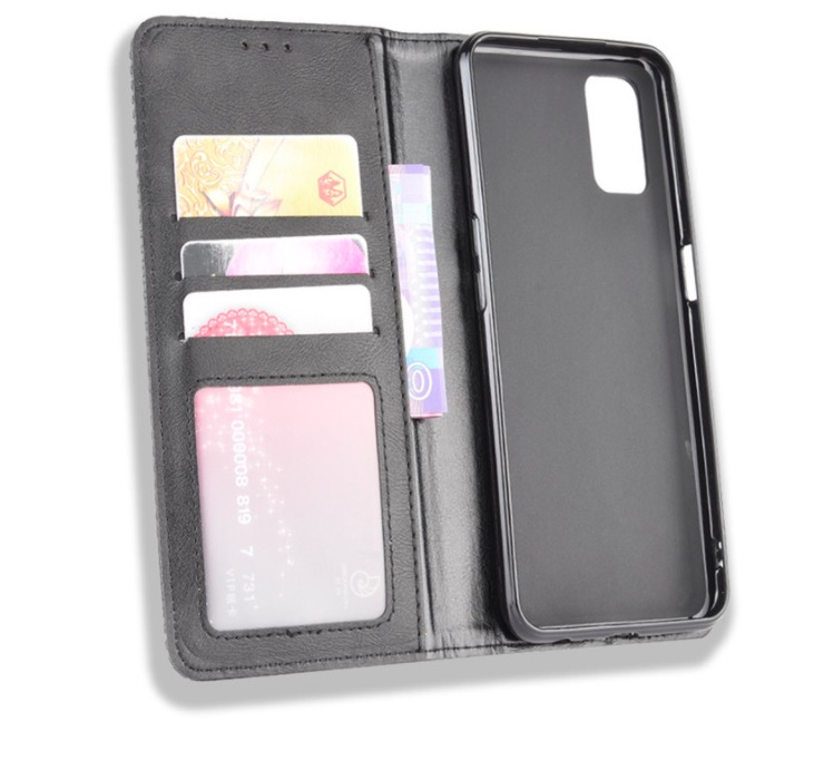 Bao da dành cho OPPO A52 Flip Wallet Leather dạng ví đa năng siêu bền siêu êm