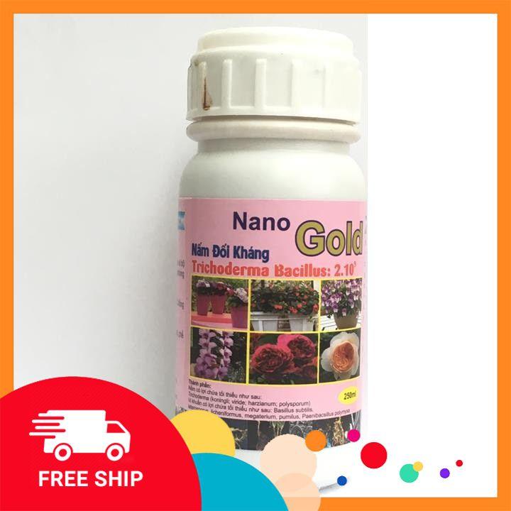 Chế phẩm Nano Gold Nấm đối kháng trichoderma Bacillus 2.10^9 lọ 250ml