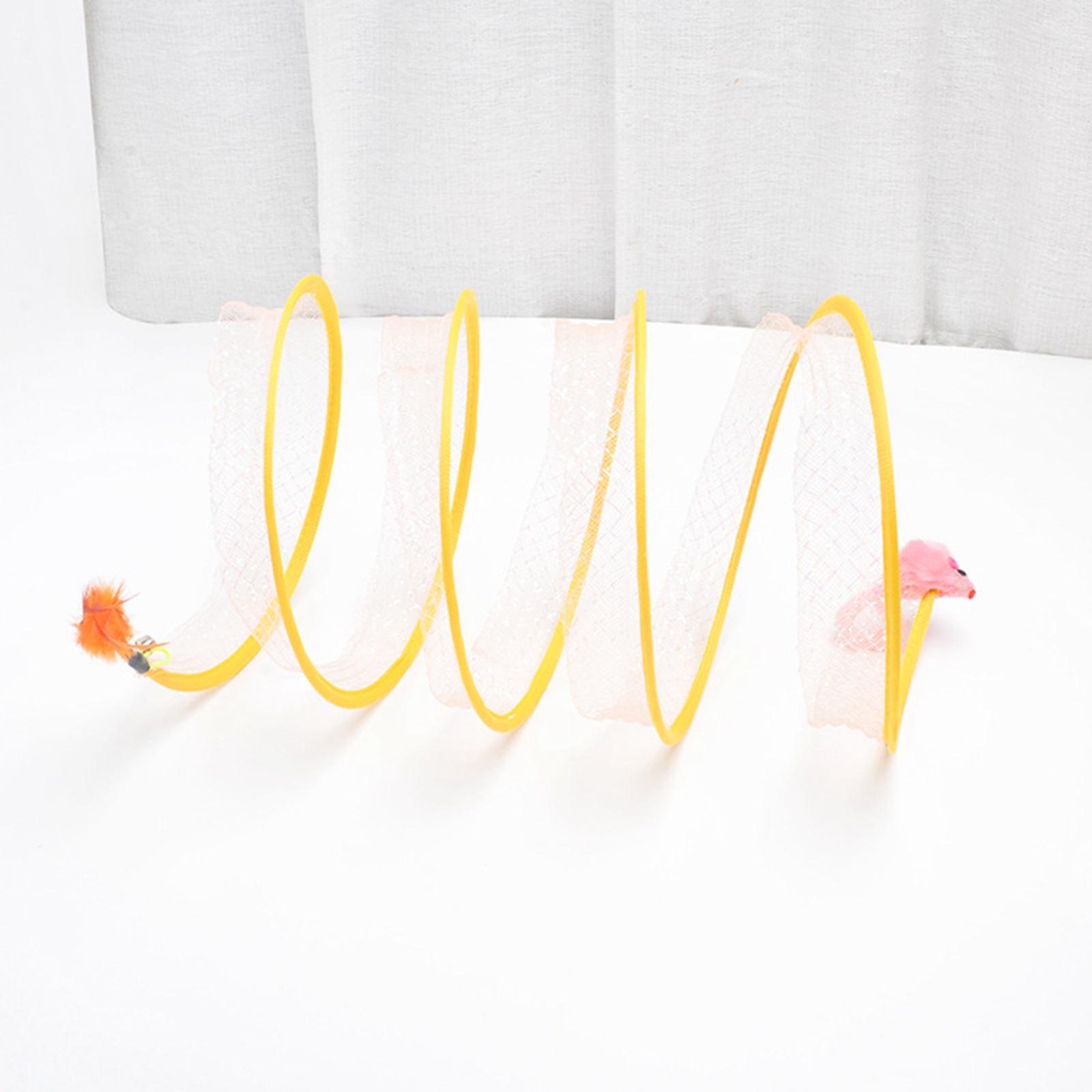 Cat Tunnel Tube Foldable Tubes Spiral Tunnel Cat Runway for