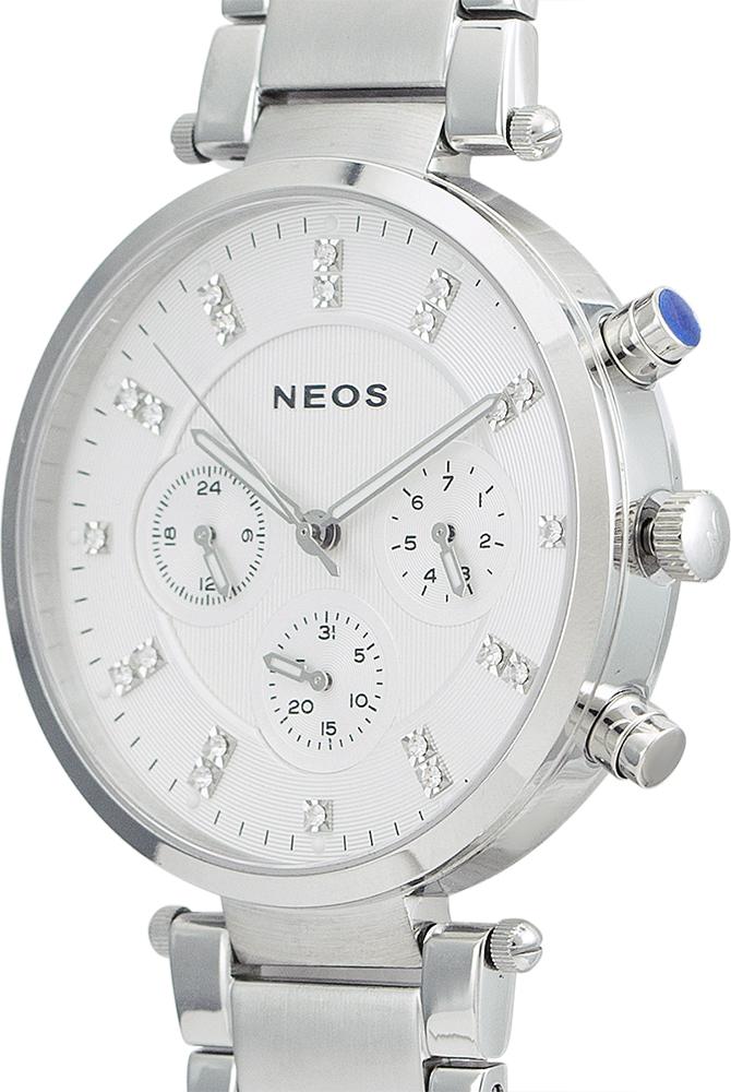 Đồng hồ Neos N-50559M nam dây thép 6 kim