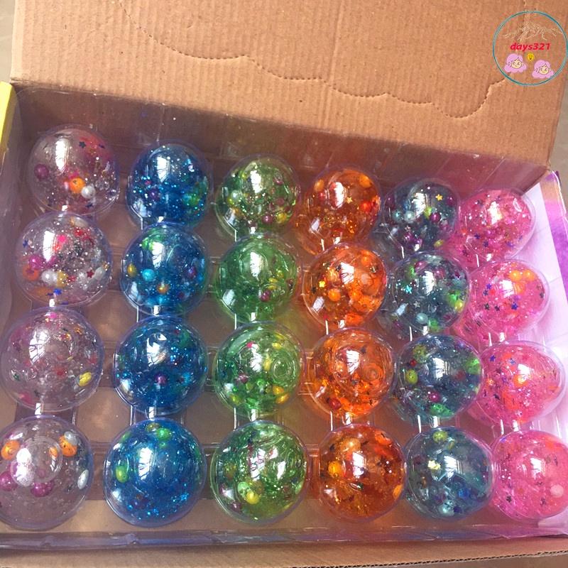 Slime trứng charm hoa quả, Slam charm dải ngân hà charm kim tuyến thuỷ tinh ng0c trai