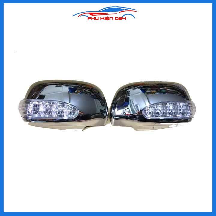 Ốp gương Innova 2006-2007-2008-2009-2010-2011-2012-2013-2014-2015-2016 tích hợp led xi nhan mạ crom trang trí làm đẹp xe