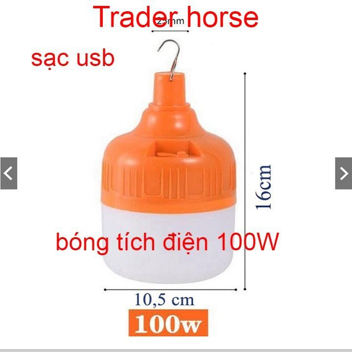 Bóng đèn tích điện 6h-8h sạc USB - 150W hàng cao cấp