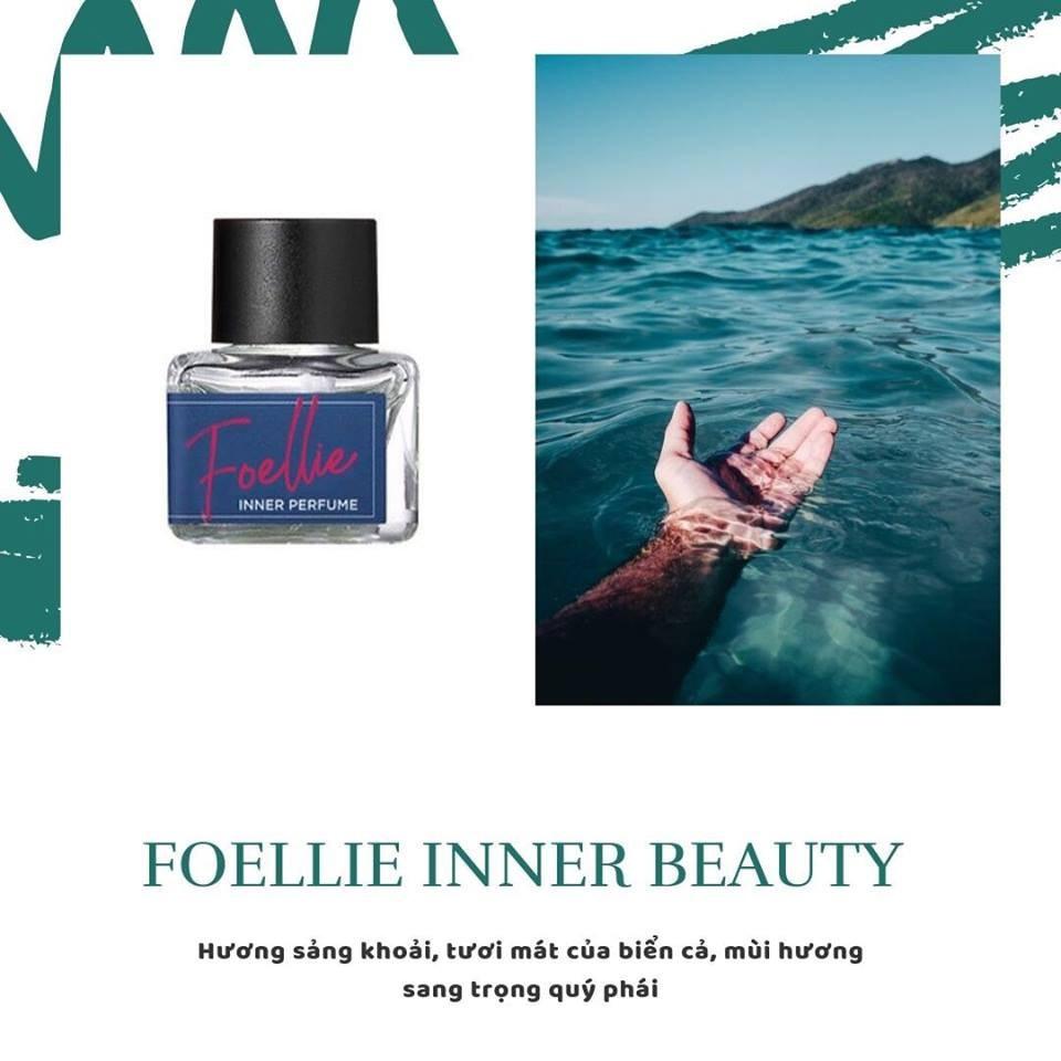 Nước hoa vùng kín hương biển thơm mát Foellie Eau De Innerb Perfume 5ml - Vogue (chai màu xanh)