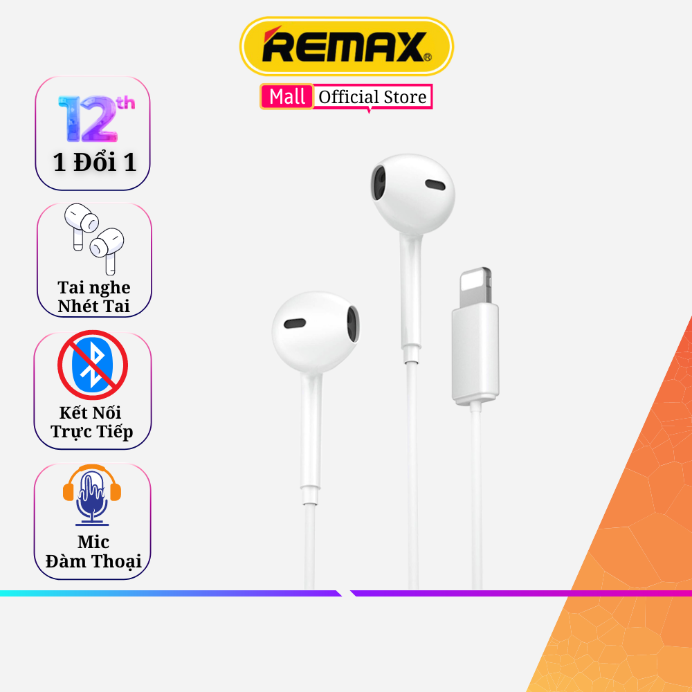 Tai nghe có dây chân Lighning WK Y19 Max Kết nối trực tiếp không cần bluetooth . Hàng Chính Hãng Remax