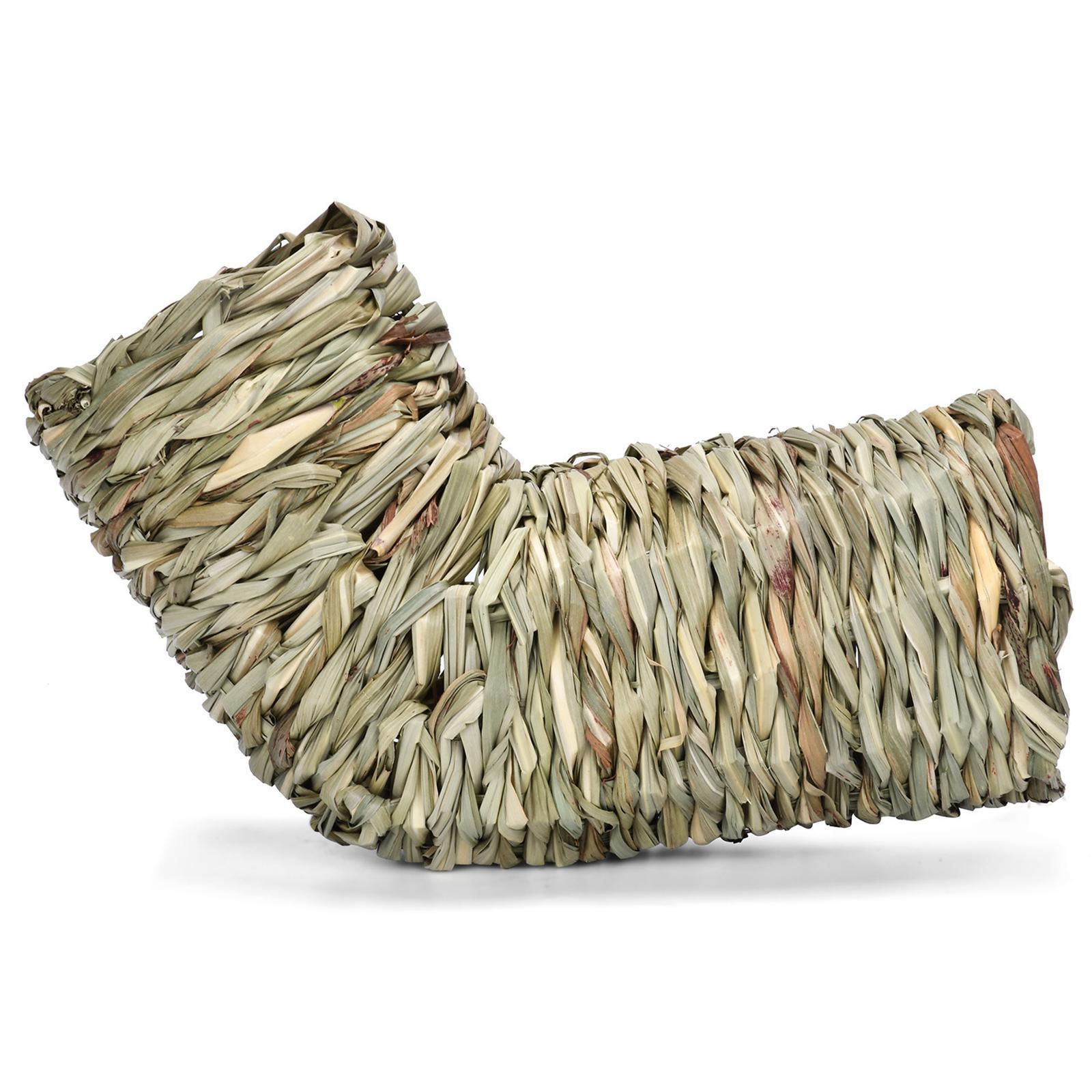 Hamster Grass Tunnel Tunnel Hideaway Durable Bunny Toy Pet Supplies Rabbit Tunnel Tube Nest for Chinchilla Hedgehog Gerbils Ferrets