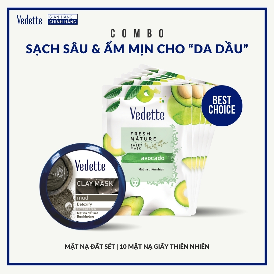Combo sạch sâu &amp; ẩm mịn cho DA DẦU