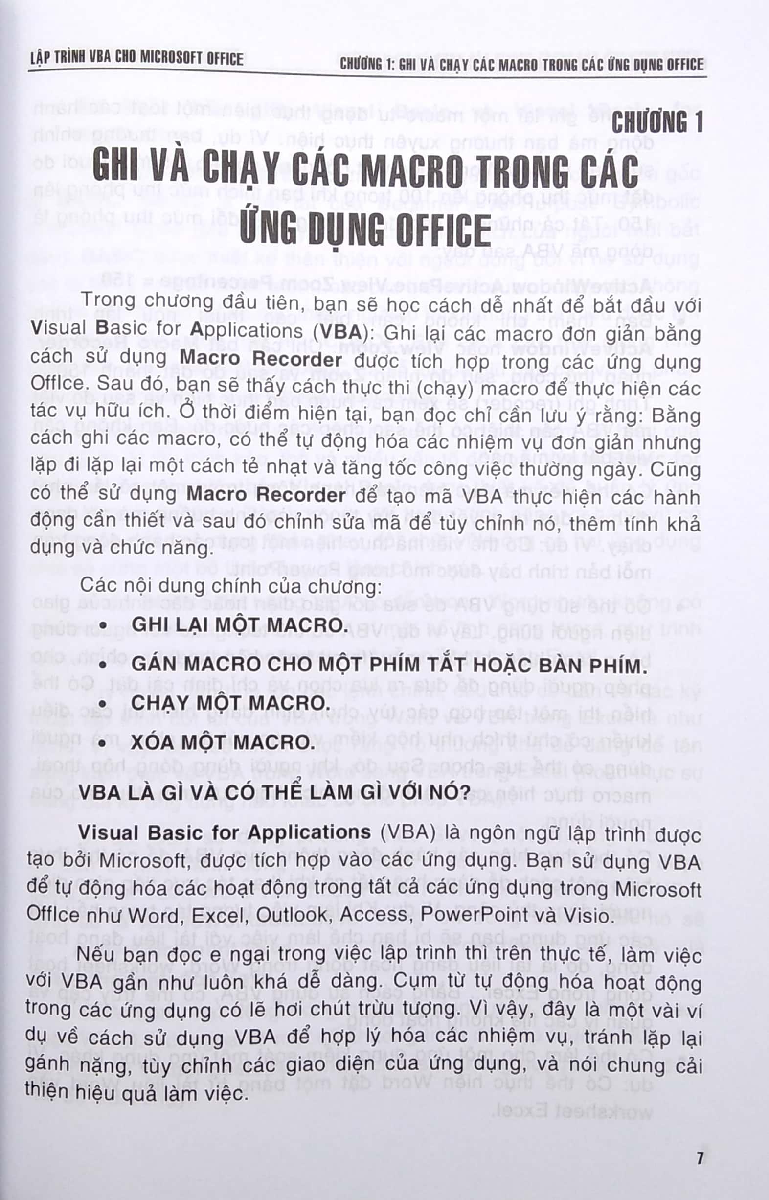 Lập Trình VBA Cho Microsoft Office - Dùng Cho Các Phiên Bản 2021-2019-2016 Thực Hành Office Với Các Hướng Dẫn Từng Bước