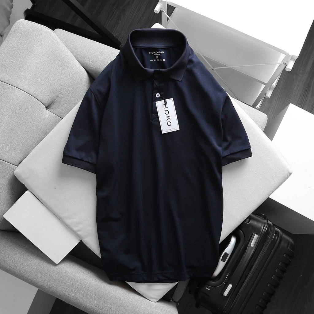 Áo polo nam thời trang FASHION EKING CLOTHING x HOKO,TRẮNG, ĐEN, NAVY, XANH DƯƠNG - chất liệu Poli Cá Sấu Xịn Sò