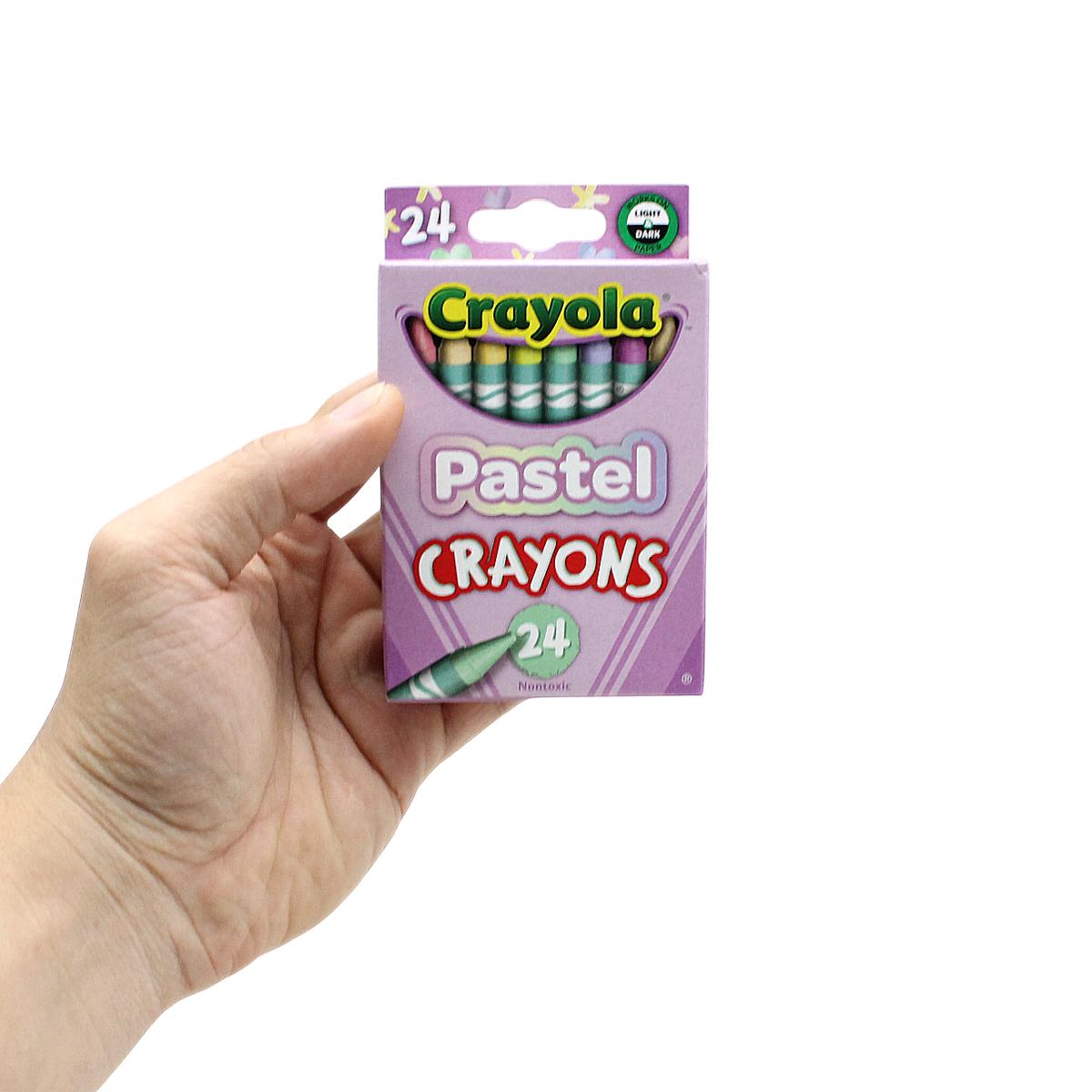 Hộp 24 Bút Sáp Màu Crayon Tông Pastel - Crayola 521835