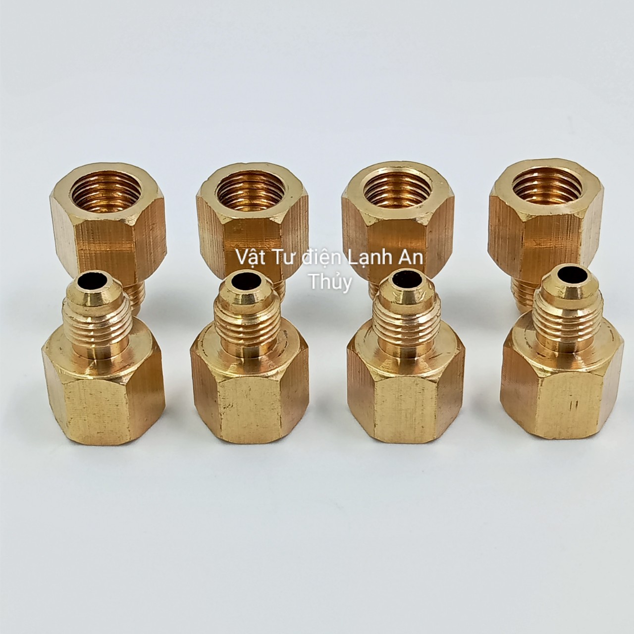 Tán ống đồng ren trong 8 giảm 6 - Ốc tán ống đồng ren trong 8 giảm 6 , Đầu hàn nối ống đồng máy lạnh ren trong 8 giảm 6