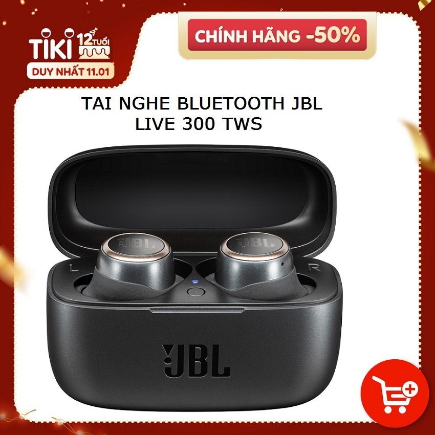 Tai nghe Bluetooth True Wireless JBL LIVE 300 - Hàng chính hãng