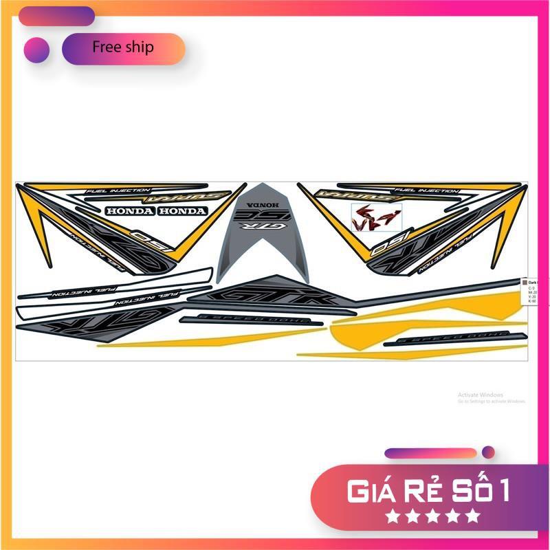 Tem rời dành cho Winner GTR dán xe đen