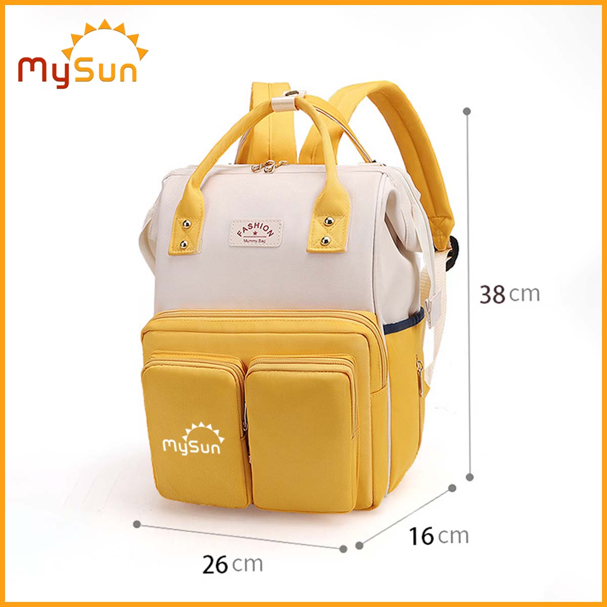 Túi đựng bỉm sữa đa năng cho mẹ và bé size to phong cách Hàn Quốc MySun Fashion
