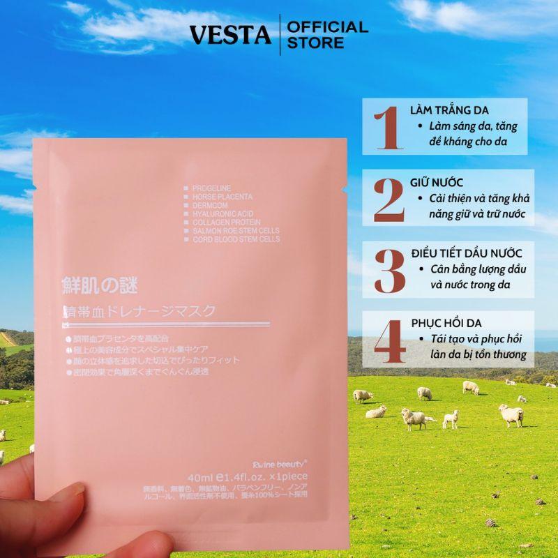 MẶT NẠ NHAU THAI TẾ BÀO GỐC Rwine Beauty Stem Cell Placenta Mask Nhật Bản