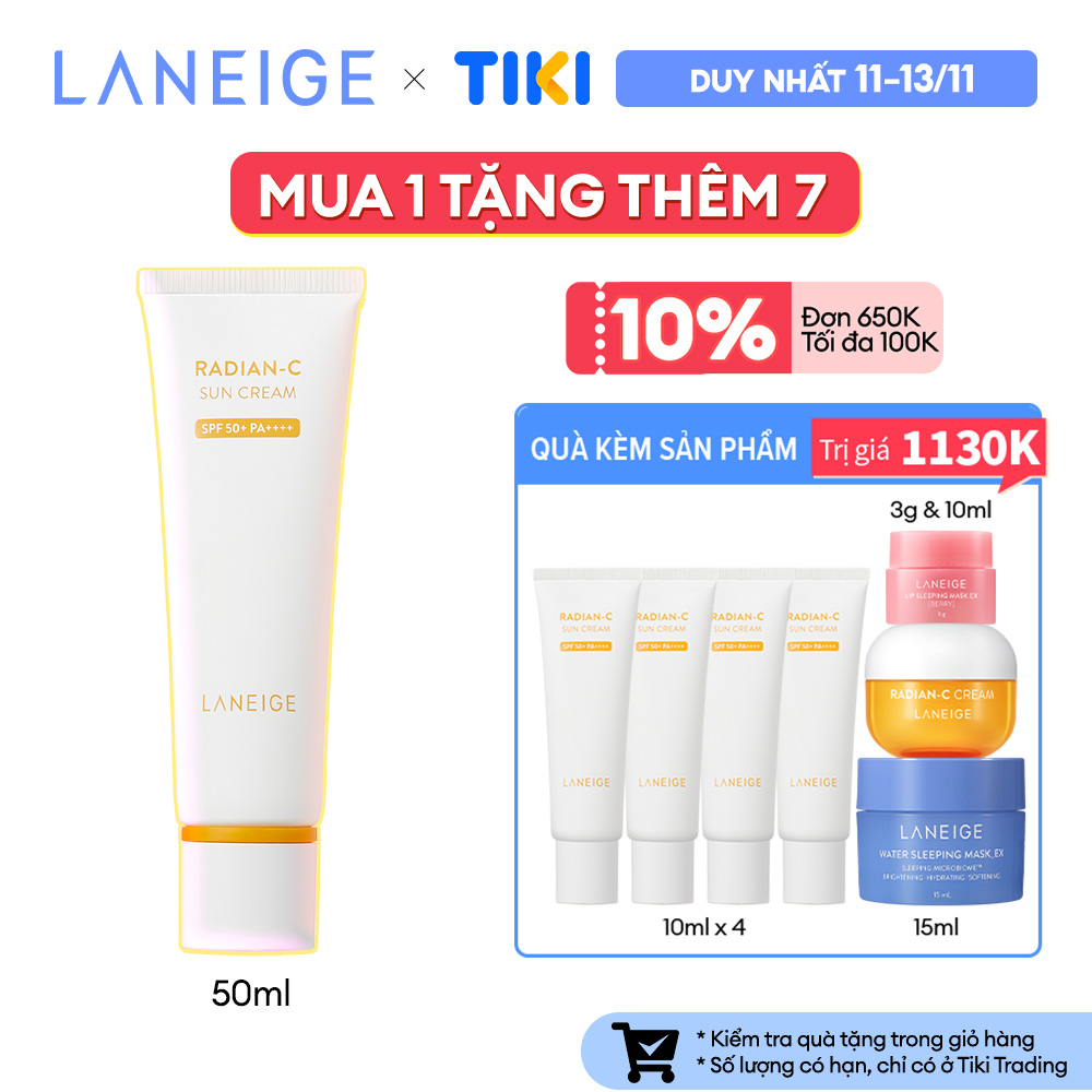 Kem Chống Nắng Laneige Radian-C Sun Cream 50ml