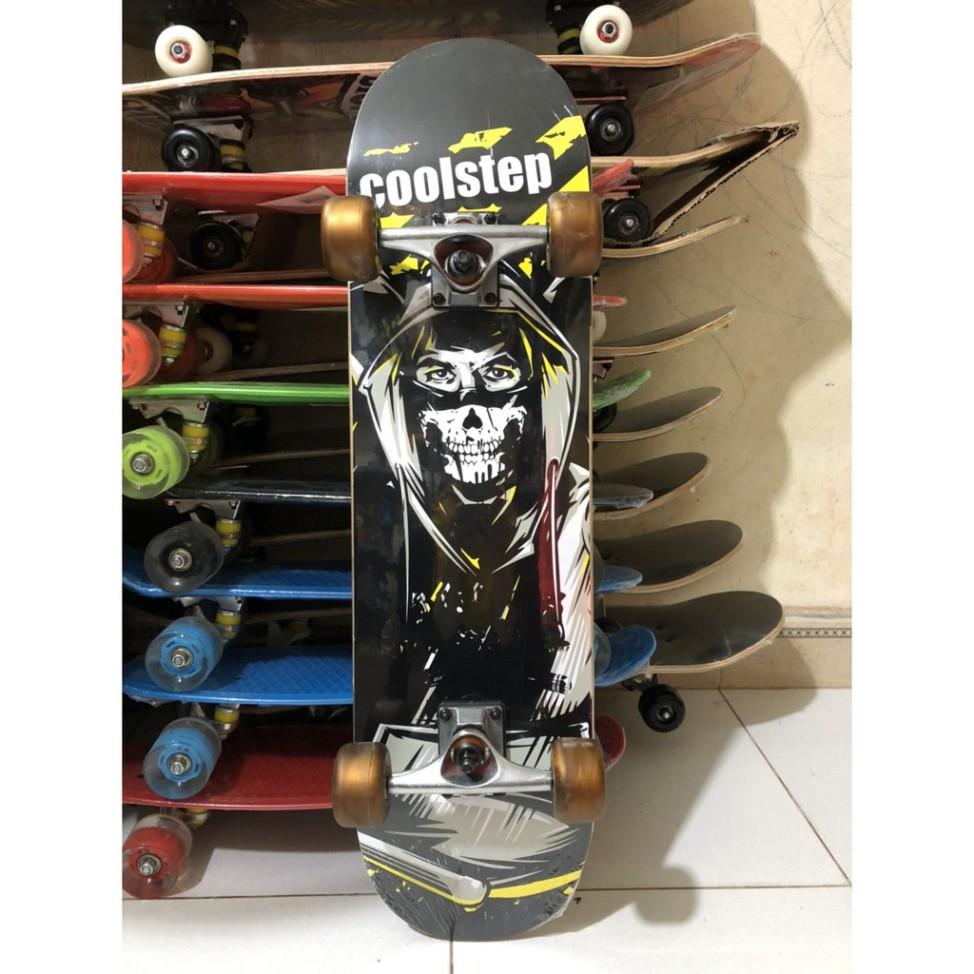 Ván Trượt Cao Cấp Skateboard Mặt Nhám gỗ ép 7 lớp chịu lực